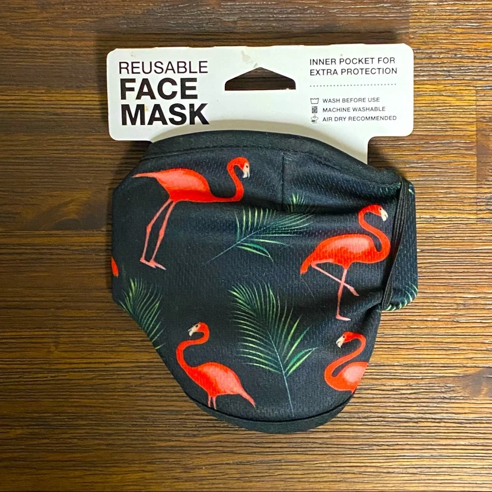 🔷 {3/$20} Flamingo Reusable Face Mask 🦩